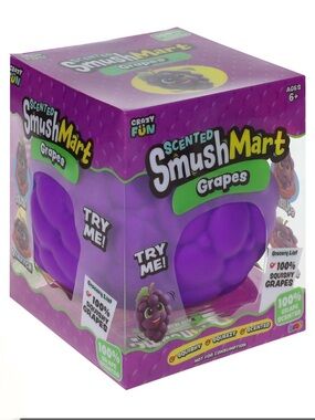 Scented SmushMart Grapes Squishy Toy - Purple Viral TikTok